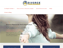 Tablet Screenshot of divorceknowledgebase.com